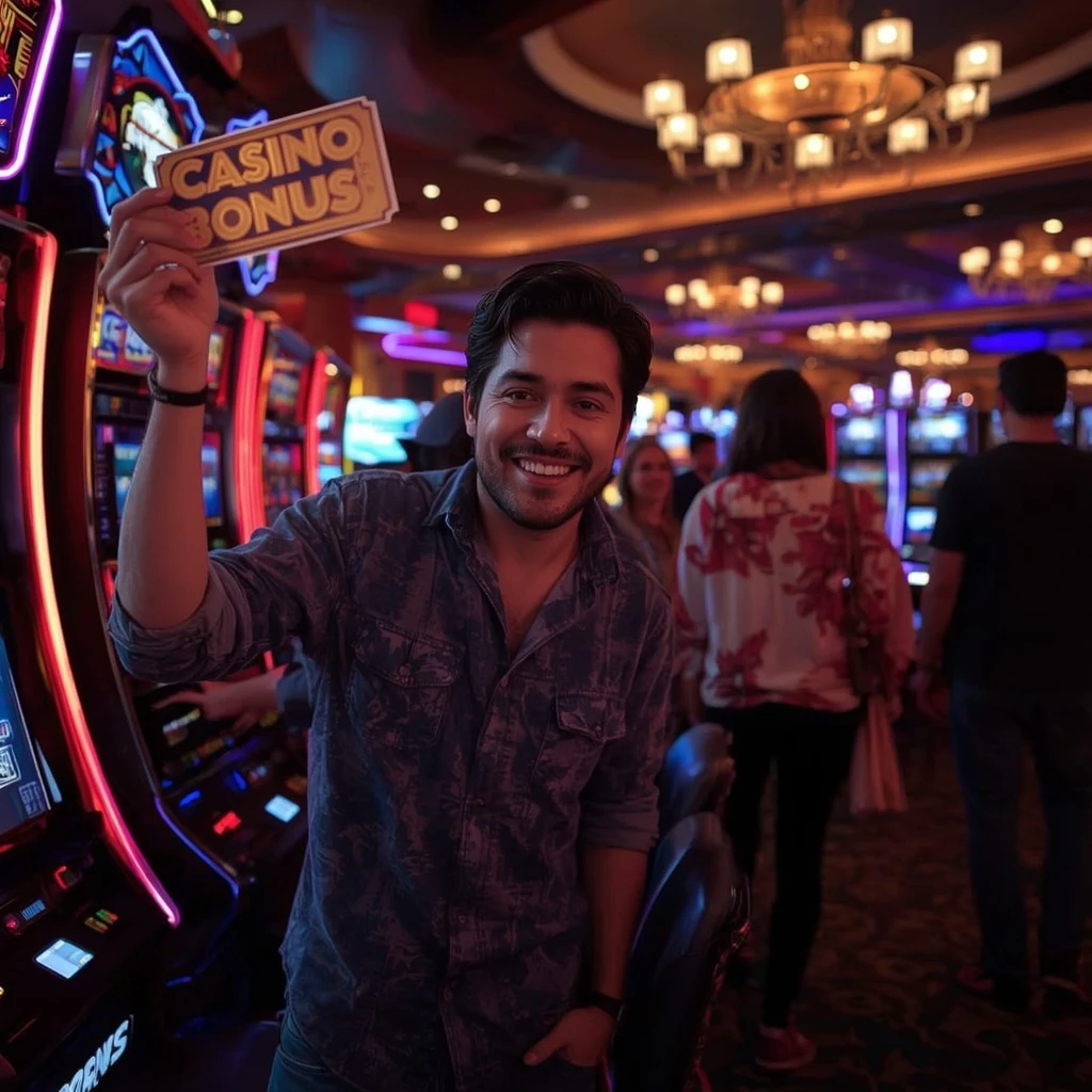 une personne avec un bonus MOND CASINO