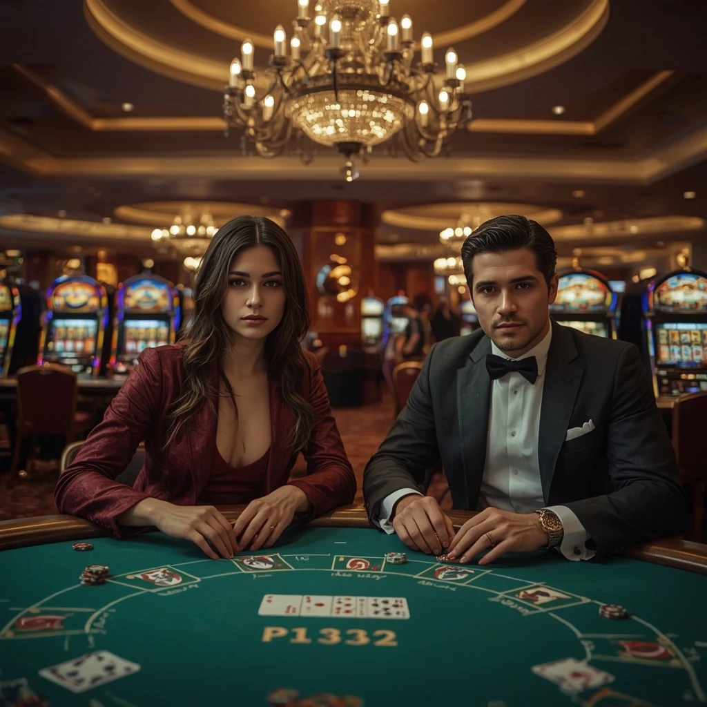 Deux joueurs de poker dans un MOND CASINO